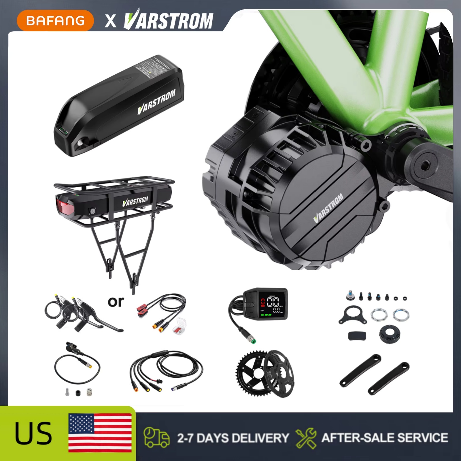 Side Hung Mid Drive Motor Kit - Kit de motor central Varstrom de